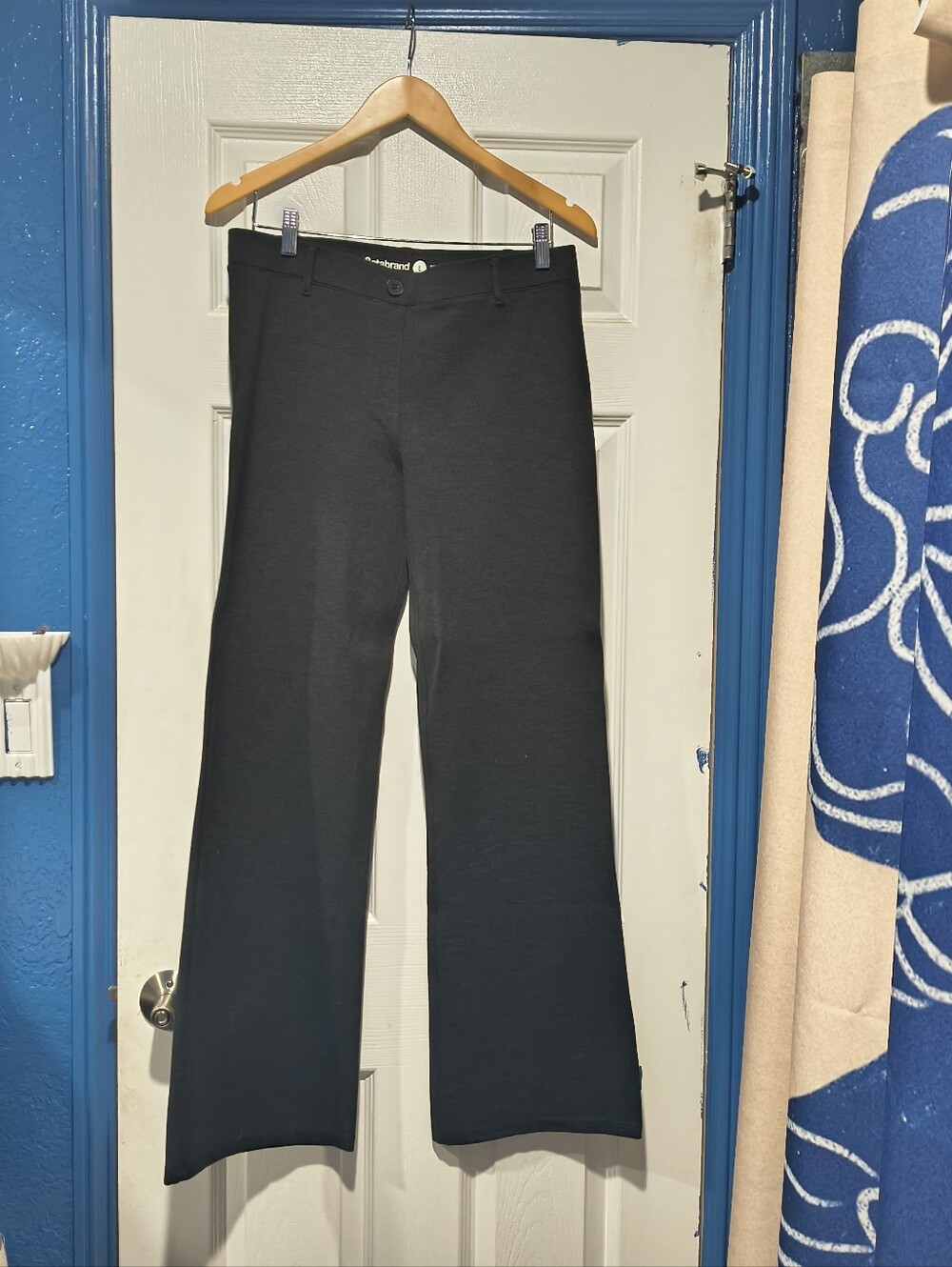 NWT Betabrand Classic Dress Pant Yoga Pants DPYP Charcoal Gray Straight L